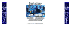 Desktop Screenshot of halm-elektrik.de